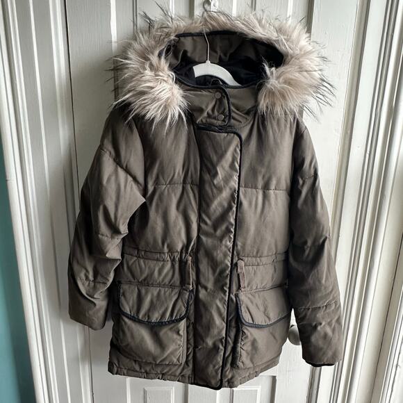 Abercrombie & Fitch Faux Fur Hooded Puffer Parka Jacket - Picture 2 of 9